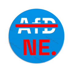 Einkaufswagen-Chip „AfD Nee“ - Subthiel - Marco Thiel