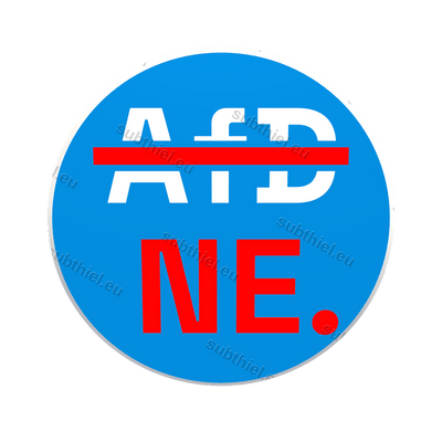 Einkaufswagen-Chip „AfD Nee“ - Subthiel - Marco Thiel