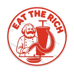 Einkaufswagen-Chip „Eat the Rich“ - Subthiel - Marco Thiel