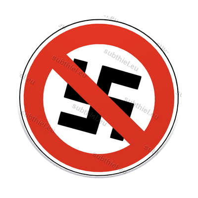 Einkaufswagen-Chip „Nazis Verboten“ - Subthiel - Marco Thiel