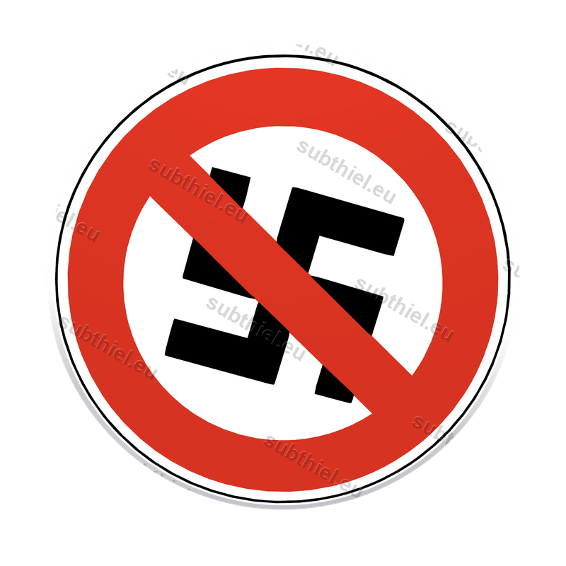 Einkaufswagen-Chip „Nazis Verboten“ - Subthiel - Marco Thiel