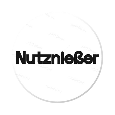 Einkaufswagen-Chip „Nutznießer“ - Subthiel - Marco Thiel