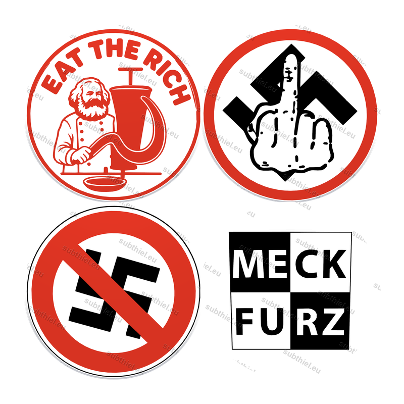Alle vier Motive des 20er-Packs auf einen Blick